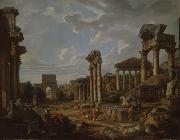 Giovanni Paolo Panini A Capriccio of the Roman Forum oil painting artist